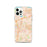 Custom iPhone 12 Pro Concord California Map Phone Case in Watercolor