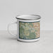 Left View Custom Concord California Map Enamel Mug in Woodblock