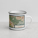 Right View Custom Concord California Map Enamel Mug in Woodblock