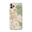 Custom iPhone 11 Pro Max Concord California Map Phone Case in Woodblock