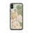 Custom iPhone X/XS Concord California Map Phone Case in Woodblock