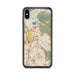 Custom iPhone XS Max Concord California Map Phone Case in Woodblock