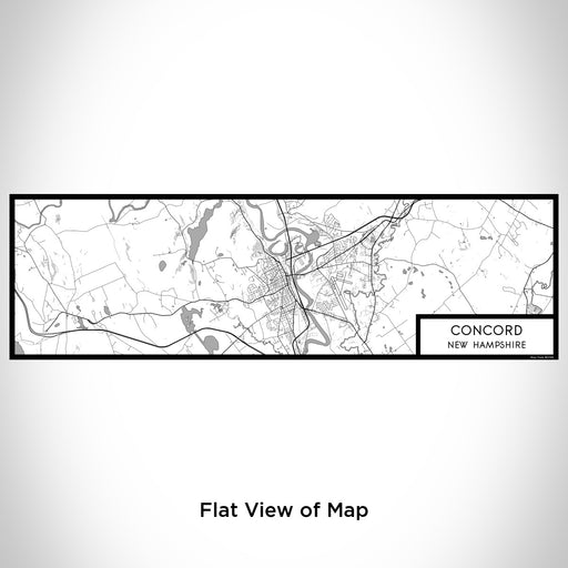 Flat View of Map Custom Concord New Hampshire Map Enamel Mug in Classic