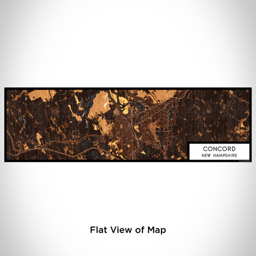 Flat View of Map Custom Concord New Hampshire Map Enamel Mug in Ember