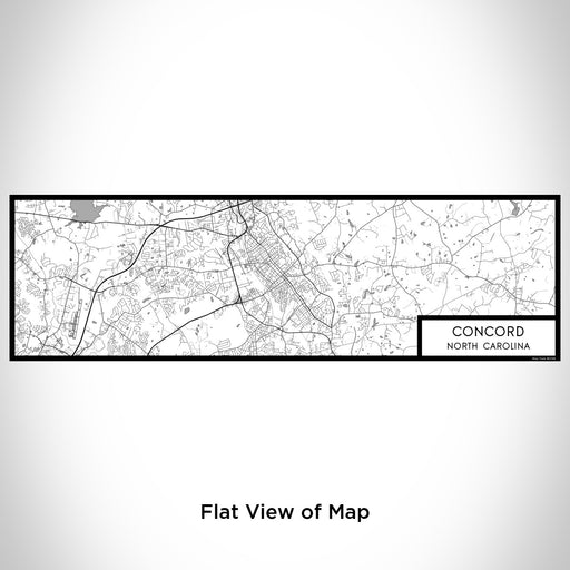 Flat View of Map Custom Concord North Carolina Map Enamel Mug in Classic