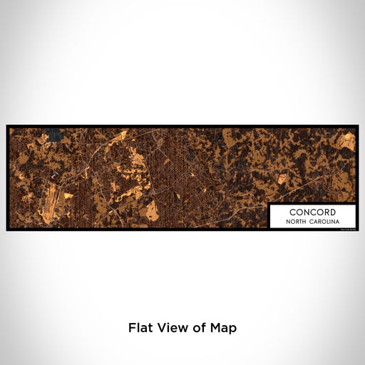 Flat View of Map Custom Concord North Carolina Map Enamel Mug in Ember