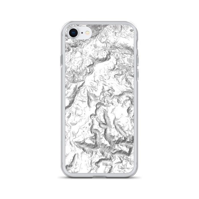 Custom iPhone SE Conejos Peak Colorado Map Phone Case in Classic