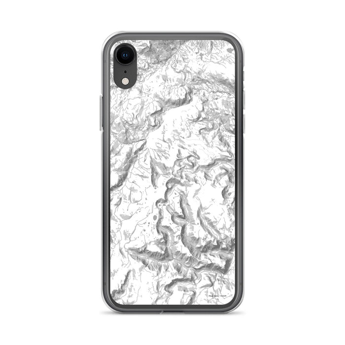 Custom iPhone XR Conejos Peak Colorado Map Phone Case in Classic