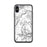 Custom iPhone X/XS Conejos Peak Colorado Map Phone Case in Classic