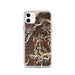 Custom iPhone 11 Conejos Peak Colorado Map Phone Case in Ember