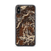 Custom iPhone X/XS Conejos Peak Colorado Map Phone Case in Ember