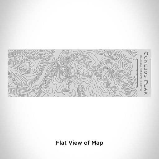 Rendered View of Conejos Peak Colorado Map Engraving on 10oz Stainless Steel Insulated Cup with Sipping Lid
