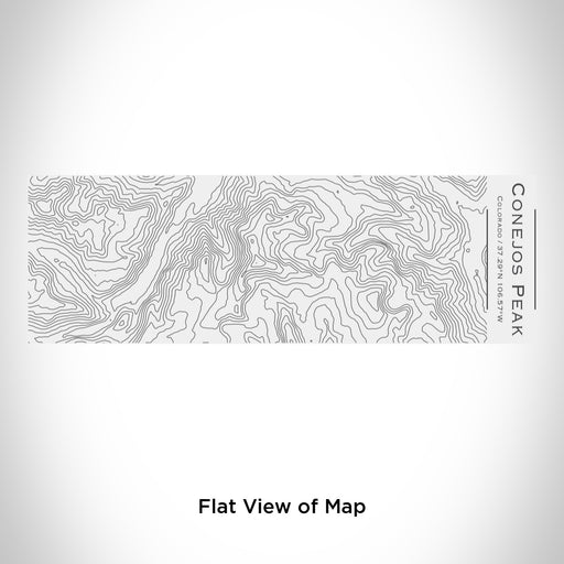 Rendered View of Conejos Peak Colorado Map Engraving on 10oz Stainless Steel Insulated Cup with Sliding Lid in White