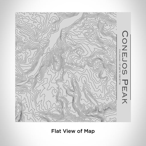 Rendered View of Conejos Peak Colorado Map Engraving on 17oz Stainless Steel Insulated Tumbler