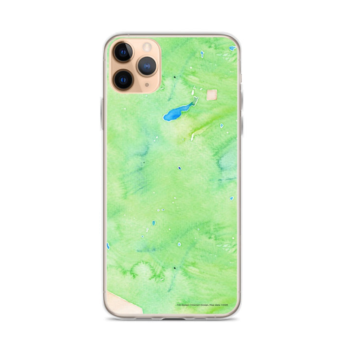 Custom iPhone 11 Pro Max Conejos Peak Colorado Map Phone Case in Watercolor