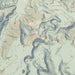 Conejos Peak Colorado Map Print in Woodblock Style Zoomed In Close Up Showing Details