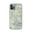 Custom iPhone 11 Pro Conejos Peak Colorado Map Phone Case in Woodblock
