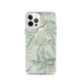 Custom iPhone 12 Pro Conejos Peak Colorado Map Phone Case in Woodblock