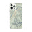 Custom iPhone 12 Pro Max Conejos Peak Colorado Map Phone Case in Woodblock