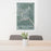 24x36 Conshohocken Pennsylvania Map Print Portrait Orientation in Afternoon Style Behind 2 Chairs Table and Potted Plant