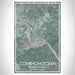 Conshohocken Pennsylvania Map Print Portrait Orientation in Afternoon Style With Shaded Background