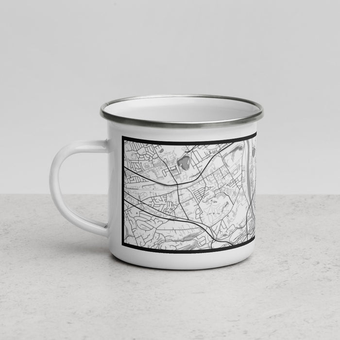 Left View Custom Conshohocken Pennsylvania Map Enamel Mug in Classic