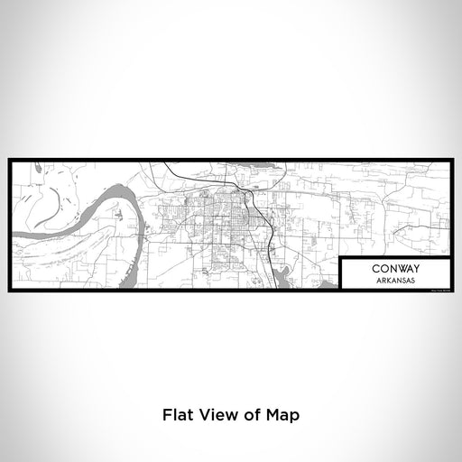 Flat View of Map Custom Conway Arkansas Map Enamel Mug in Classic