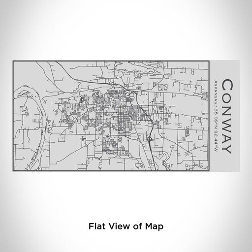 Rendered View of Conway Arkansas Map Engraving on 17oz Stainless Steel Insulated Cola Bottle