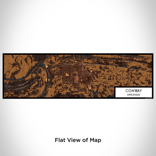 Flat View of Map Custom Conway Arkansas Map Enamel Mug in Ember