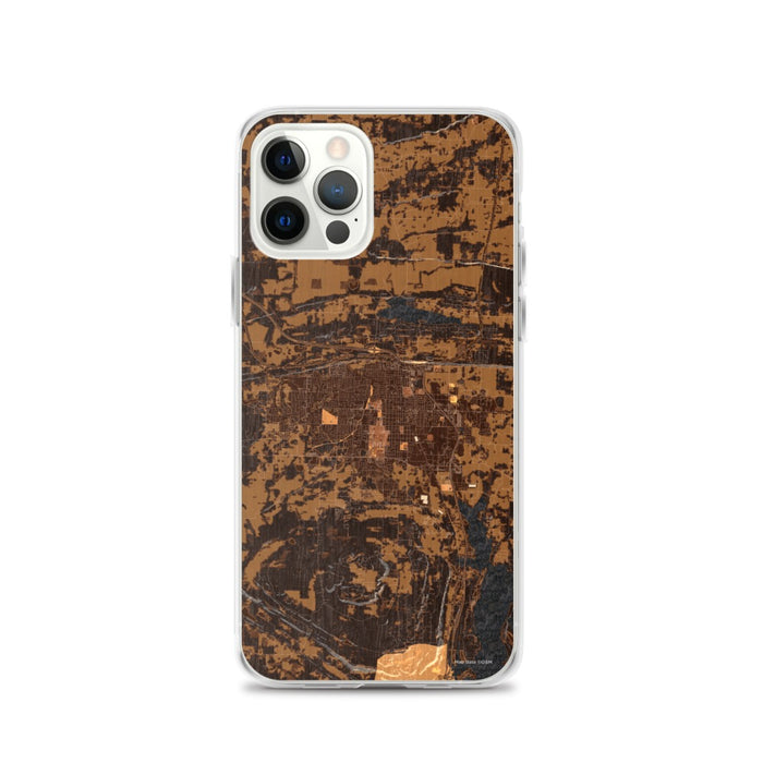 Custom Conway Arkansas Map iPhone 12 Pro Phone Case in Ember