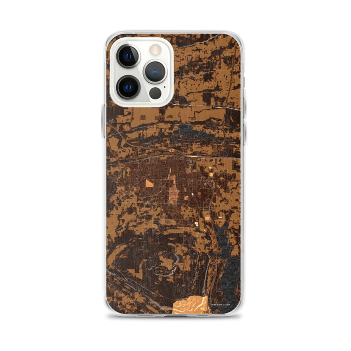 Custom Conway Arkansas Map iPhone 12 Pro Max Phone Case in Ember