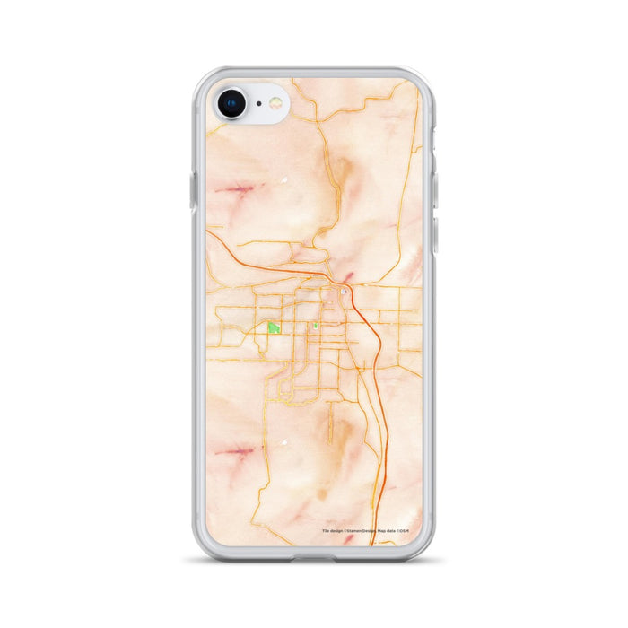 Custom Conway Arkansas Map iPhone SE Phone Case in Watercolor