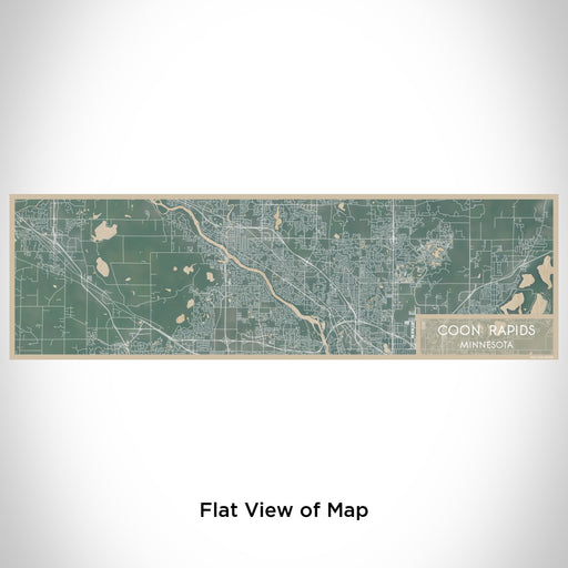 Flat View of Map Custom Coon Rapids Minnesota Map Enamel Mug in Afternoon