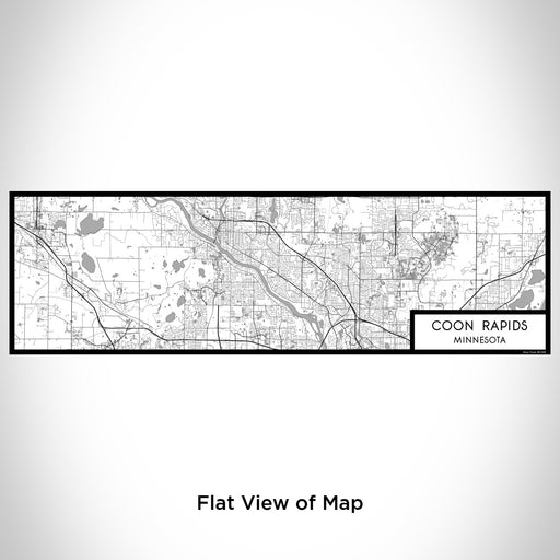 Flat View of Map Custom Coon Rapids Minnesota Map Enamel Mug in Classic