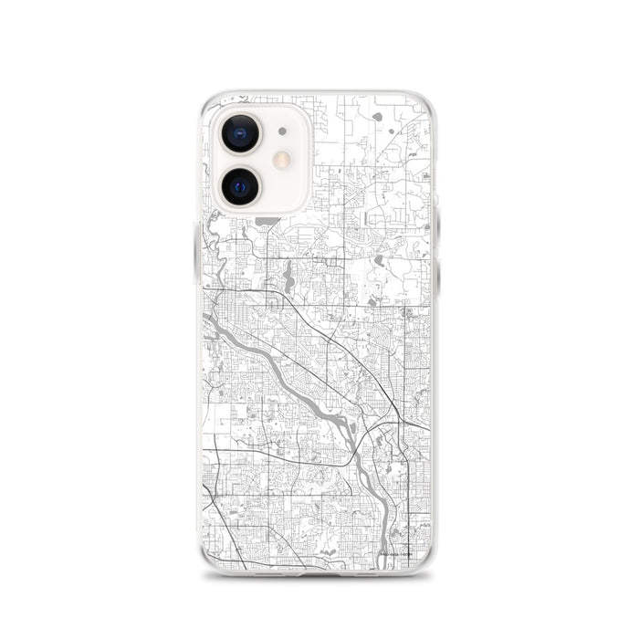 Custom Coon Rapids Minnesota Map iPhone 12 Phone Case in Classic