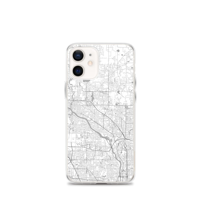 Custom Coon Rapids Minnesota Map iPhone 12 mini Phone Case in Classic