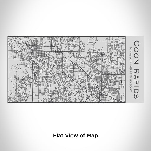 Rendered View of Coon Rapids Minnesota Map Engraving on 17oz Stainless Steel Insulated Cola Bottle