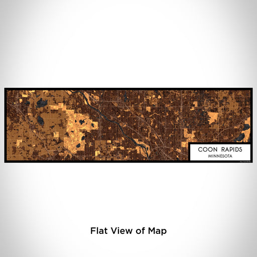 Flat View of Map Custom Coon Rapids Minnesota Map Enamel Mug in Ember