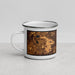Left View Custom Coon Rapids Minnesota Map Enamel Mug in Ember