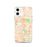 Custom Coon Rapids Minnesota Map iPhone 12 Phone Case in Watercolor