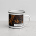 Right View Custom Cooperstown New York Map Enamel Mug in Ember