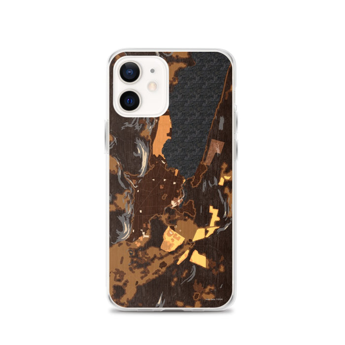 Custom Cooperstown New York Map iPhone 12 Phone Case in Ember