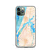 Custom Coos Bay Oregon Map Phone Case in Watercolor