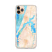 Custom Coos Bay Oregon Map Phone Case in Watercolor