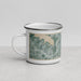 Left View Custom Coppell Texas Map Enamel Mug in Afternoon