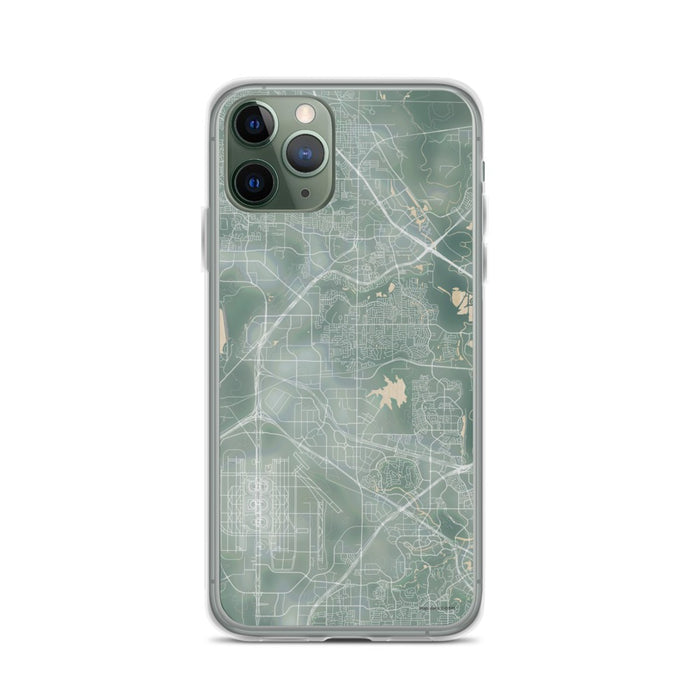 Custom iPhone 11 Pro Coppell Texas Map Phone Case in Afternoon