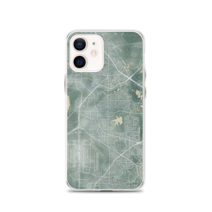 Custom iPhone 12 Coppell Texas Map Phone Case in Afternoon