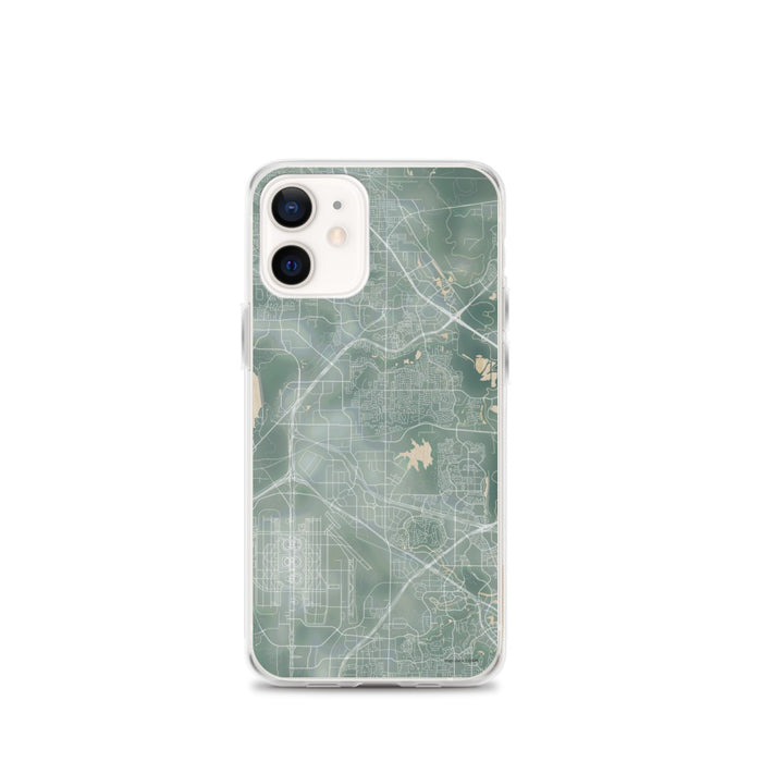 Custom iPhone 12 mini Coppell Texas Map Phone Case in Afternoon