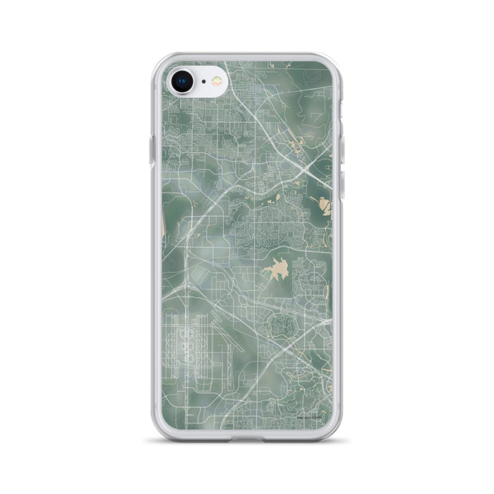 Custom iPhone SE Coppell Texas Map Phone Case in Afternoon