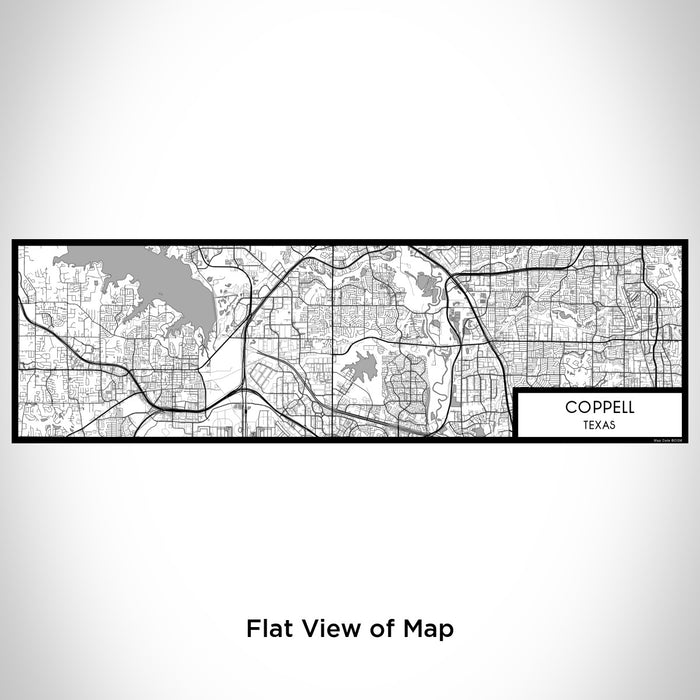 Flat View of Map Custom Coppell Texas Map Enamel Mug in Classic